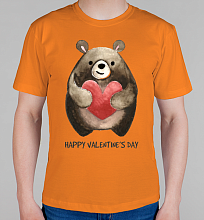 Мужская футболка Happy Valentine's day