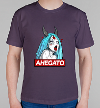 Мужская футболка Ahegao kaguya/ ахегао кагуя