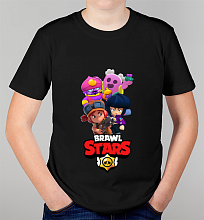 Детская футболка Brawl Stars Герои 3