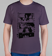 Мужская футболка Манга наруто