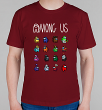 Мужская футболка Among us (герои)