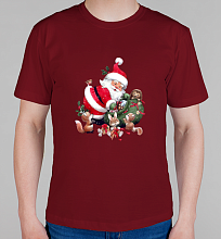 Мужская футболка Santa&Friends