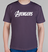 Мужская футболка Мстители (Avengers) надпись