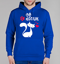 Парная мужская толстовка Её котик