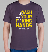Мужская футболка Wash you Hands