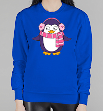 Парный женский свитшот Пингвин девочка