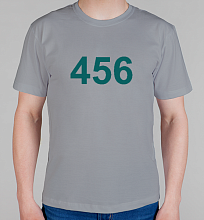 Мужская футболка Игра в кальмара 456