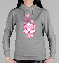 Парная женская толстовка Котики