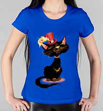 Парная женская футболка Коты в шляпах