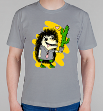 Мужская футболка Влюбленный ёж