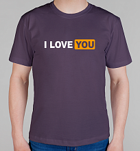 Мужская футболка I love you (ph edition)