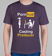Мужская футболка PornHub Casting