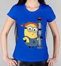 Парная женская футболка Опасные миньоны