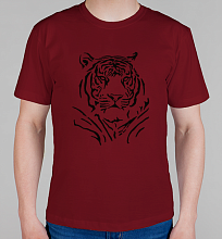 Мужская футболка Новогодний тигр