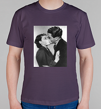 Мужская футболка Поцелуй в маске