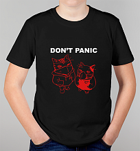 Детская футболка Коты Don't panic