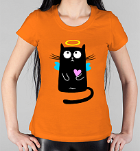 Парная женская футболка Добро и зло