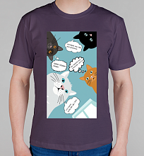 Мужская футболка Коты программиста все уронили