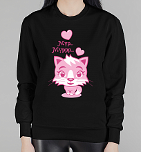 Парный женский свитшот Котики