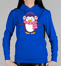 Парная женская толстовка Пингвин девочка