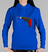 Парная женская толстовка Мозг и дрель