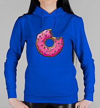 Парная женская толстовка Гомер и пончик