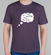 Мужская футболка Языки программирования