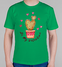 Мужская футболка Be my Valentine
