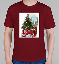 Мужская футболка Family New year