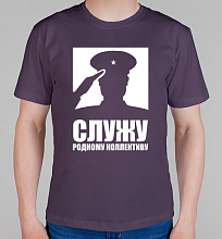 Мужская футболка Служу родному коллективу