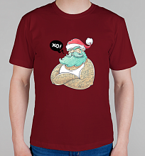 Мужская футболка Санта Хо-хо-хо
