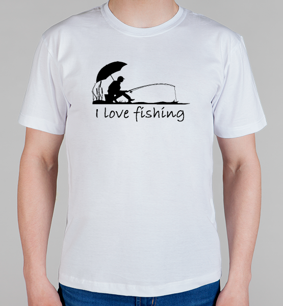 Майка "I love fishing"