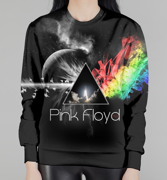 Женский 3D свитшот "Pink Floyd"