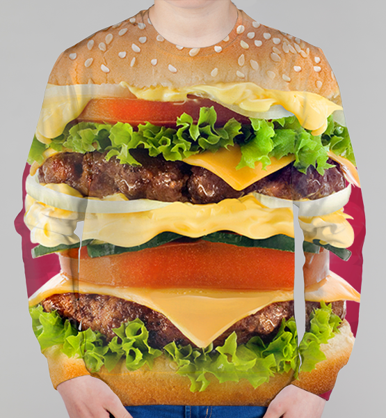 Детские 3D свитшот "Гамбургер"