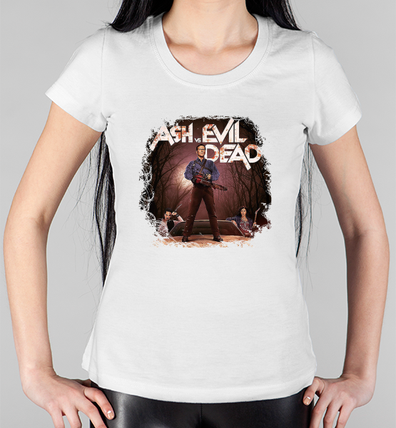 Женская футболка "Эш против Зловещих мертвецов #2"