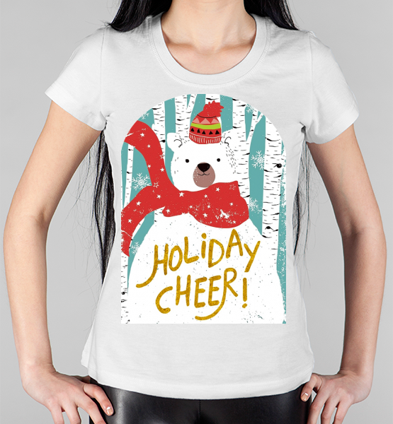 Женская футболка "Holiday Cheer"