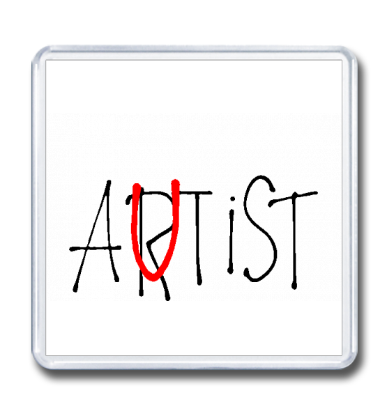 Магнит 65×65 "Artist/Autist"