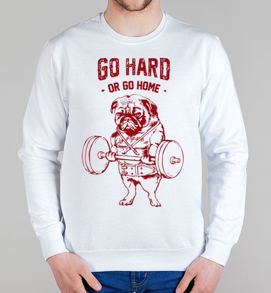 Свитшот "Go hard"
